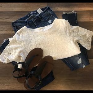 Hollister skinny crop jeans